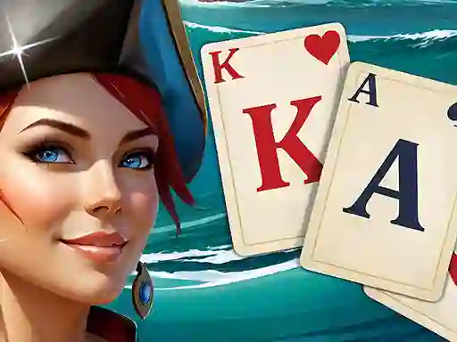 თამაში Solitaire Klondike Treasure Island ონლაინ