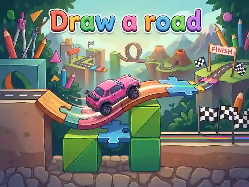 თამაში Draw a road ონლაინ