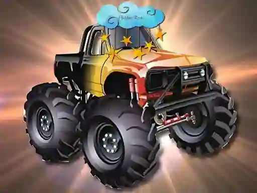 თამაში Cartoon Trucks Hidden Stars ონლაინ