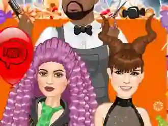 თამაში Jenner Sisters Spooky Hairstyles ონლაინ