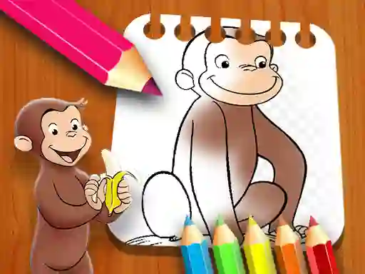 თამაში Curious George Coloring Book ონლაინ