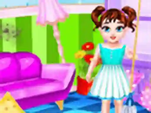 თამაში Baby Taylor Messy Home Cleaning ონლაინ