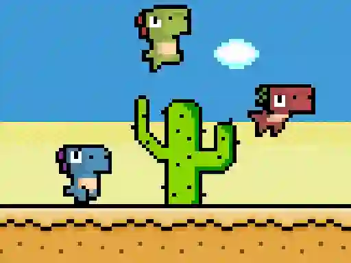 თამაში Pixel Dino Run ონლაინ