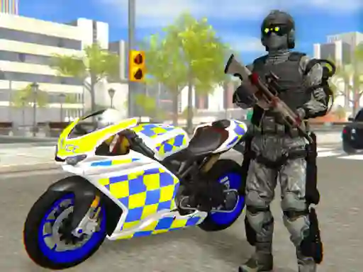 თამაში Police Bike City Simulator ონლაინ
