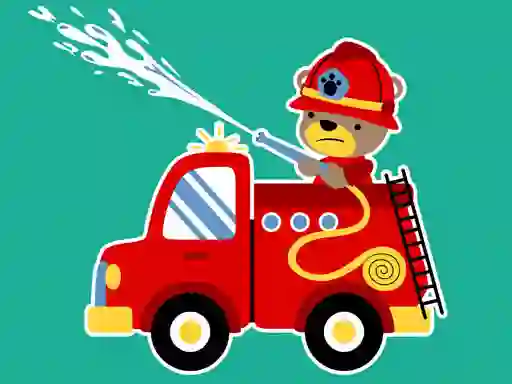 თამაში Animal Firetrucks Match 3 ონლაინ