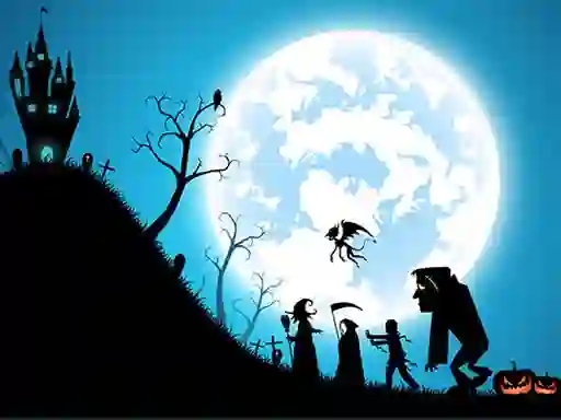 თამაში Happy Halloween Jigsaw ონლაინ