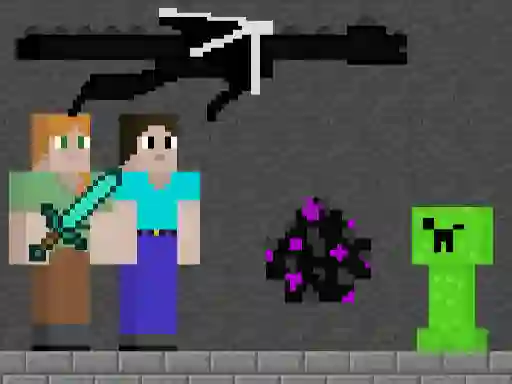 თამაში Steve and Alex Dragon Egg ონლაინ