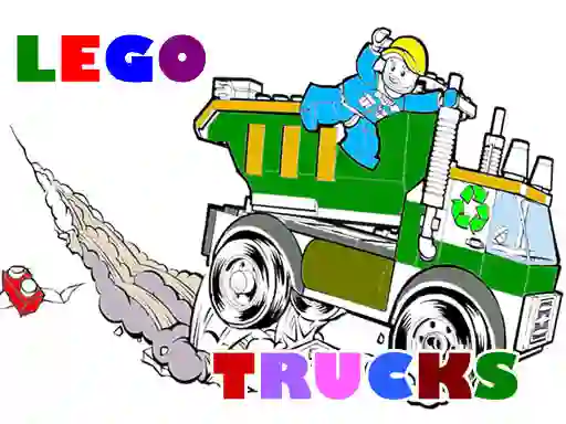 თამაში Lego Trucks Coloring ონლაინ