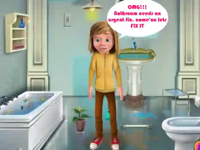 თამაში Riley Bathroom Cleaning ონლაინ