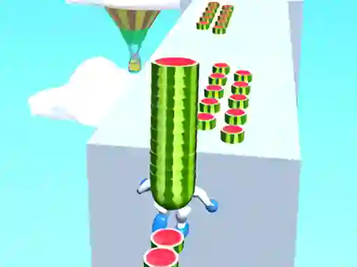 თამაში Watermelon Run 3d ონლაინ