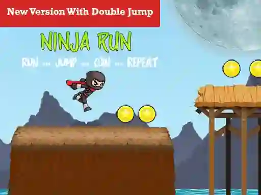 თამაში Ninja Run Double Jump ონლაინ