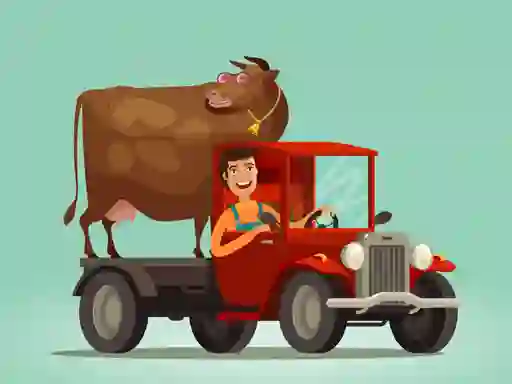 თამაში Cute Trucks For Kids Coloring ონლაინ