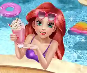 თამაში Mermaid Princess Pool Time ონლაინ