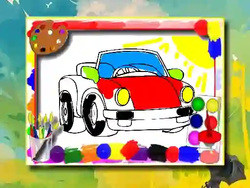 თამაში Cartoon Cars Coloring Book ონლაინ