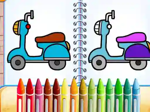 თამაში Cute Bike Coloring Book ონლაინ