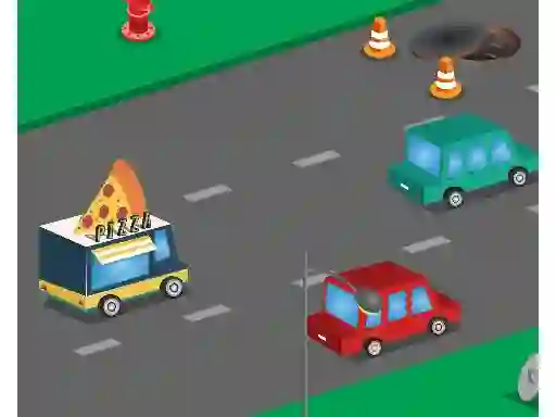 თამაში Food Rush Traffic ონლაინ