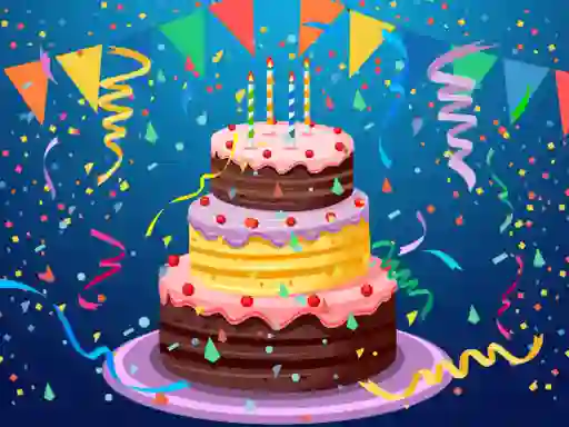 თამაში Birthday cake puzzle ონლაინ