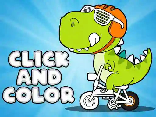 თამაში Click And Color Dinosaurs ონლაინ