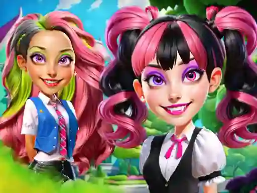 თამაში Princesses at Horror School ონლაინ