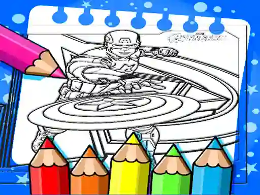 თამაში Captain America Coloring Book ონლაინ