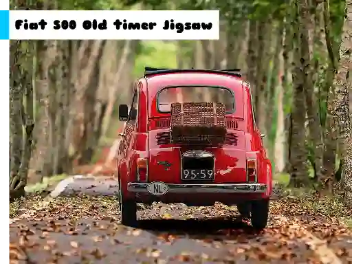 თამაში Fiat 500 Old Timer Jigsaw ონლაინ