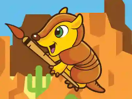 თამაში Happy Armadillo Coloring ონლაინ