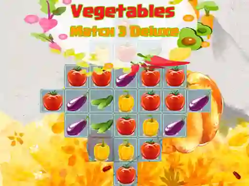 თამაში Vegetables Match 3 Deluxe ონლაინ