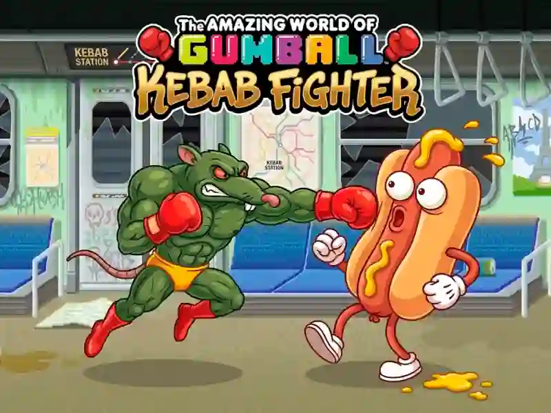 თამაში The Amazing World of Gumball Kebab Fighter ონლაინ