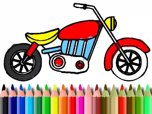 თამაში Back To School: Motorbike Coloring ონლაინ