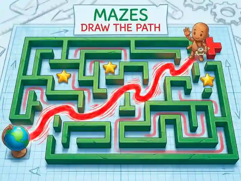 თამაში Mazes Draw The Path ონლაინ