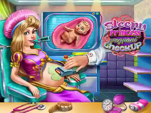 თამაში Sleepy Princess Pregnant Check Up ონლაინ