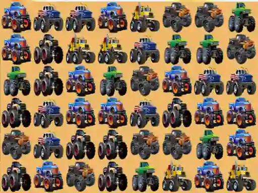 თამაში Monsters Trucks Match 3 ონლაინ