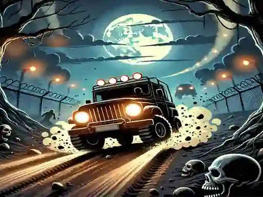 თამაში Racing Car Destroying Zombie ონლაინ