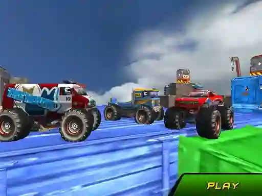 თამაში Monster Truck Stunts Sky Driving ონლაინ