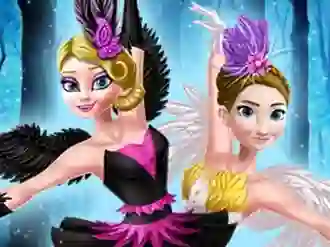 თამაში Ellie and Annie Black Swan and White Swan ონლაინ