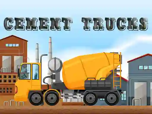 თამაში Cement Trucks Hidden Objects ონლაინ