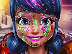 თამაში Dotted girl new year makeup ონლაინ