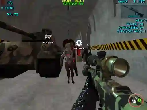 თამაში Zombie Apocalypse Bunker Survival Z ონლაინ