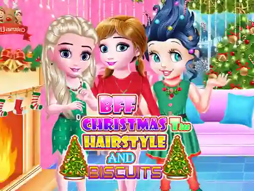 თამაში BFF Christmas Tree Hairstyle and Biscuits ონლაინ