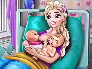 თამაში Ice Queen Twins Birth ონლაინ