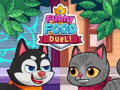 თამაში Funny Food Duel ონლაინ
