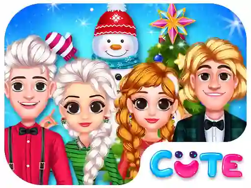 თამაში Frozen Princess Christmas Celebration ონლაინ