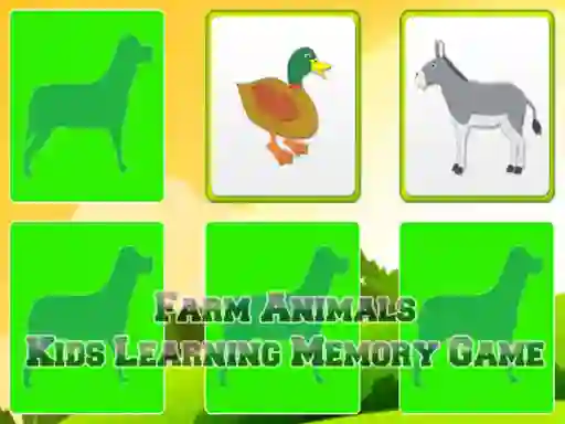 თამაში Farm Animals Kids Learning  Memory ონლაინ