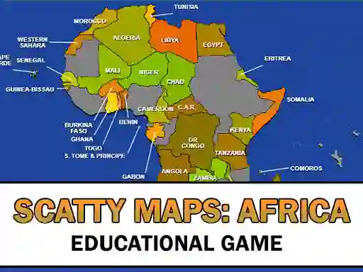 თამაში Scatty Maps Africa ონლაინ
