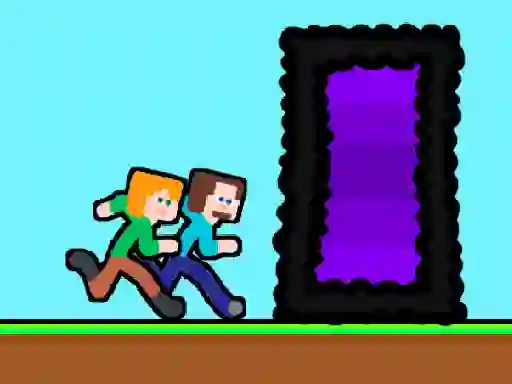თამაში Steveman and Alexwoman: Easter Egg ონლაინ