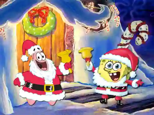 თამაში SpongeBob Christmas Jigsaw Puzzle ონლაინ
