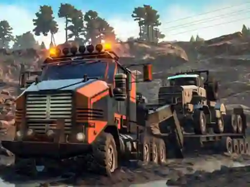 თამაში Trucks in Mud Jigsaw ონლაინ
