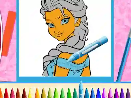 თამაში The Princess Sisters Coloring ონლაინ