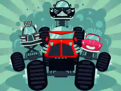 თამაში Crazy Monster Trucks Memory ონლაინ