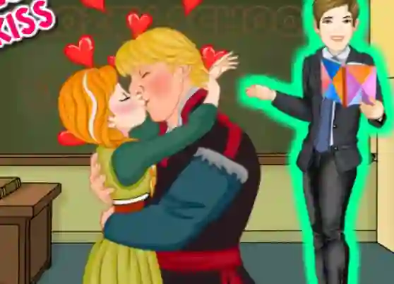 თამაში Ice Princess School Kiss ონლაინ